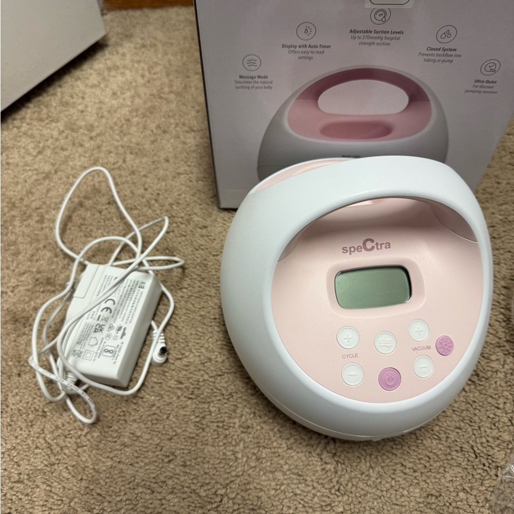 Spectra Premier Double Electric Breast Pump - Pink and White